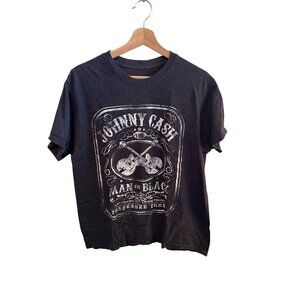 Johnny C Gray Short Sleeve Graphic Band T-Shirt Men's Women's Size L